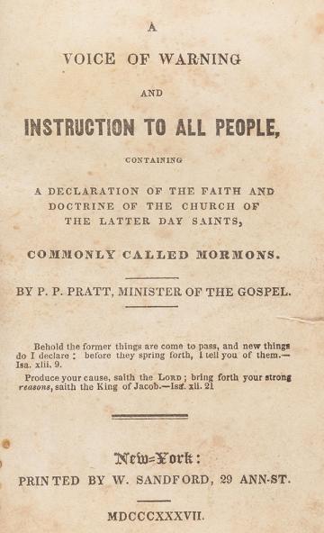 Book cover of A Voice of Warning and Instruction to All People Book cover of A Voice of Warning and Instruction to All People