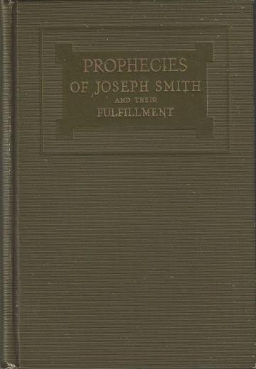 Book cover of Prophecies of Joseph Smith and their Fulfillment