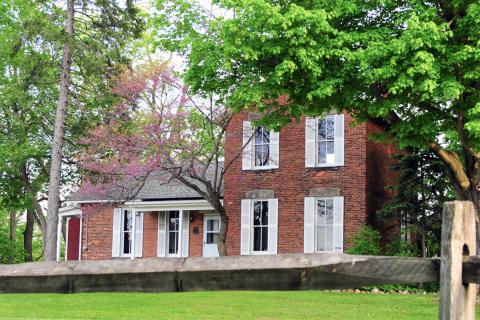 Site of the Serenus Burnett home, Orange, Ohio, where a conference was held in October 1831. Taken in 2008.